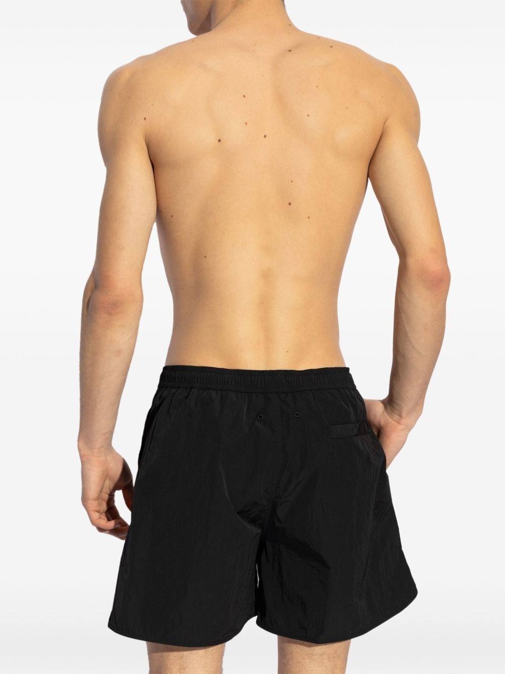 crinkled-finish swim shorts - 3