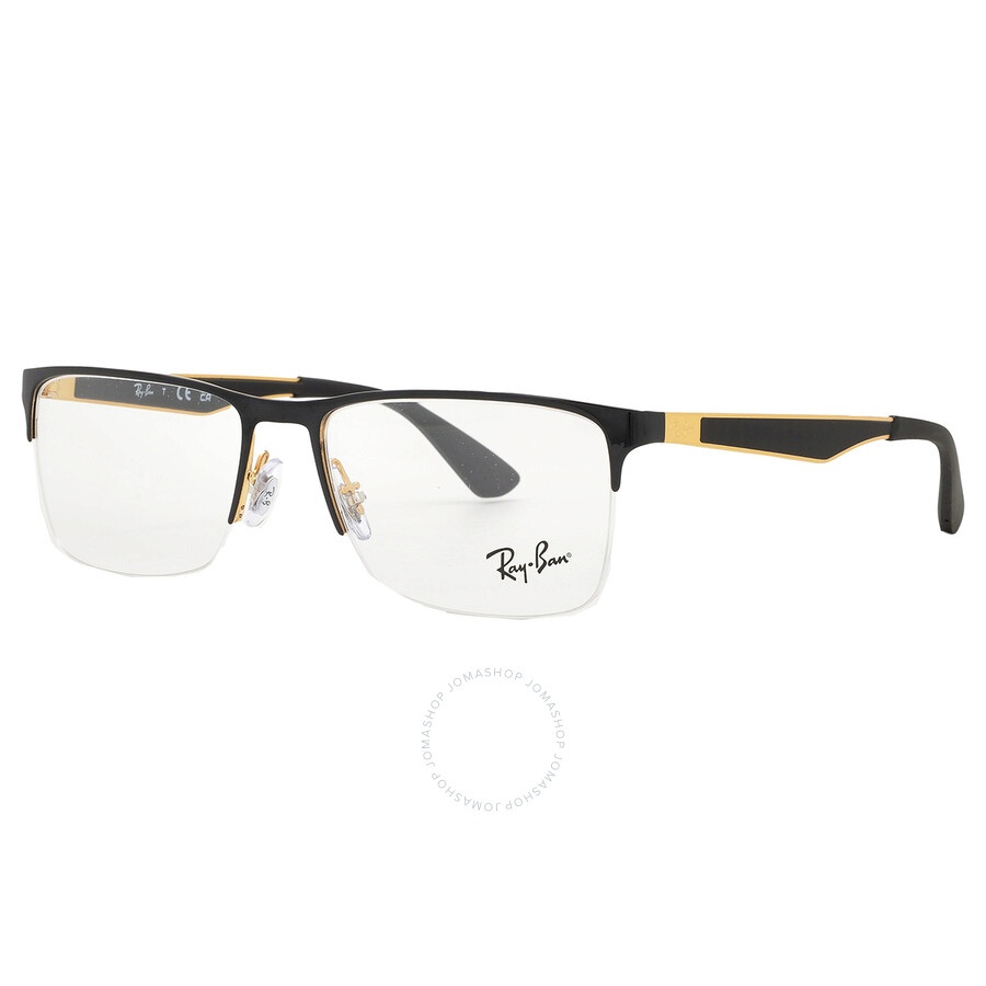 Ray Ban Demo Rectangular Men's Eyeglasses RX6335 2890 54 - 2