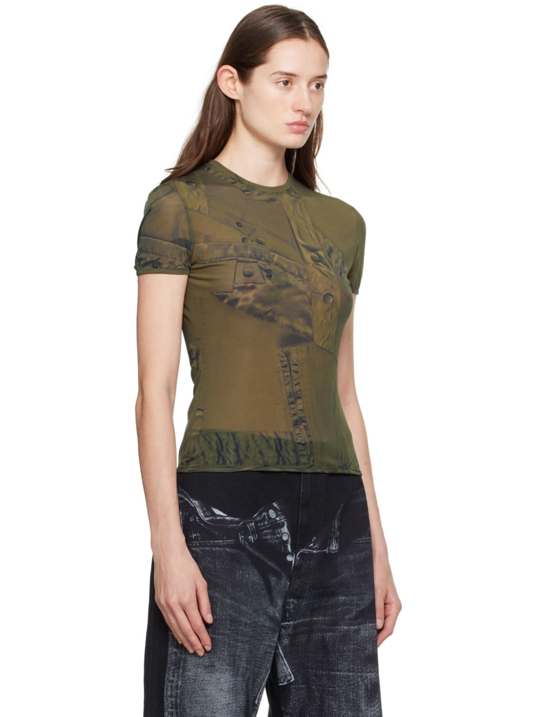 Green Printed T-Shirt - 2