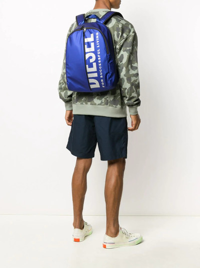 Diesel logo print backpack outlook