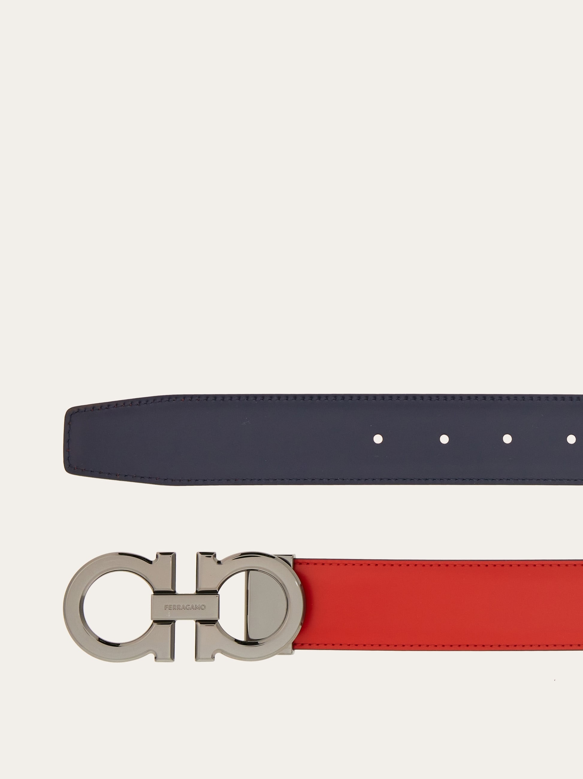 Reversible and adjustable Gancini belt - 2