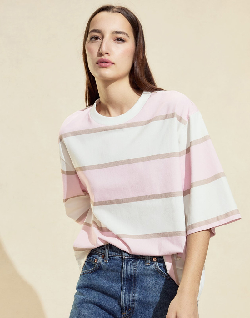 CYNTHIA ROWLEY Malibu Striped Tee outlook