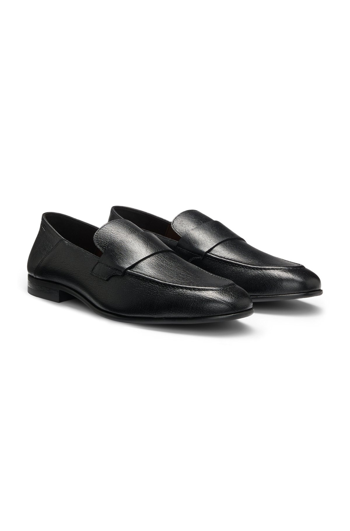 PENNY LOAFERS IN TUMBLED LEATHER - 2