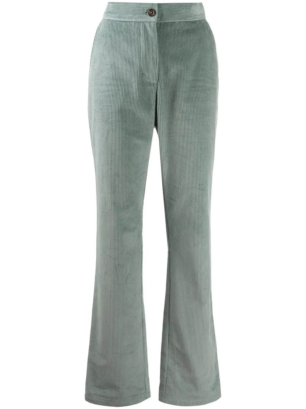 straight-leg corduroy trousers - 1