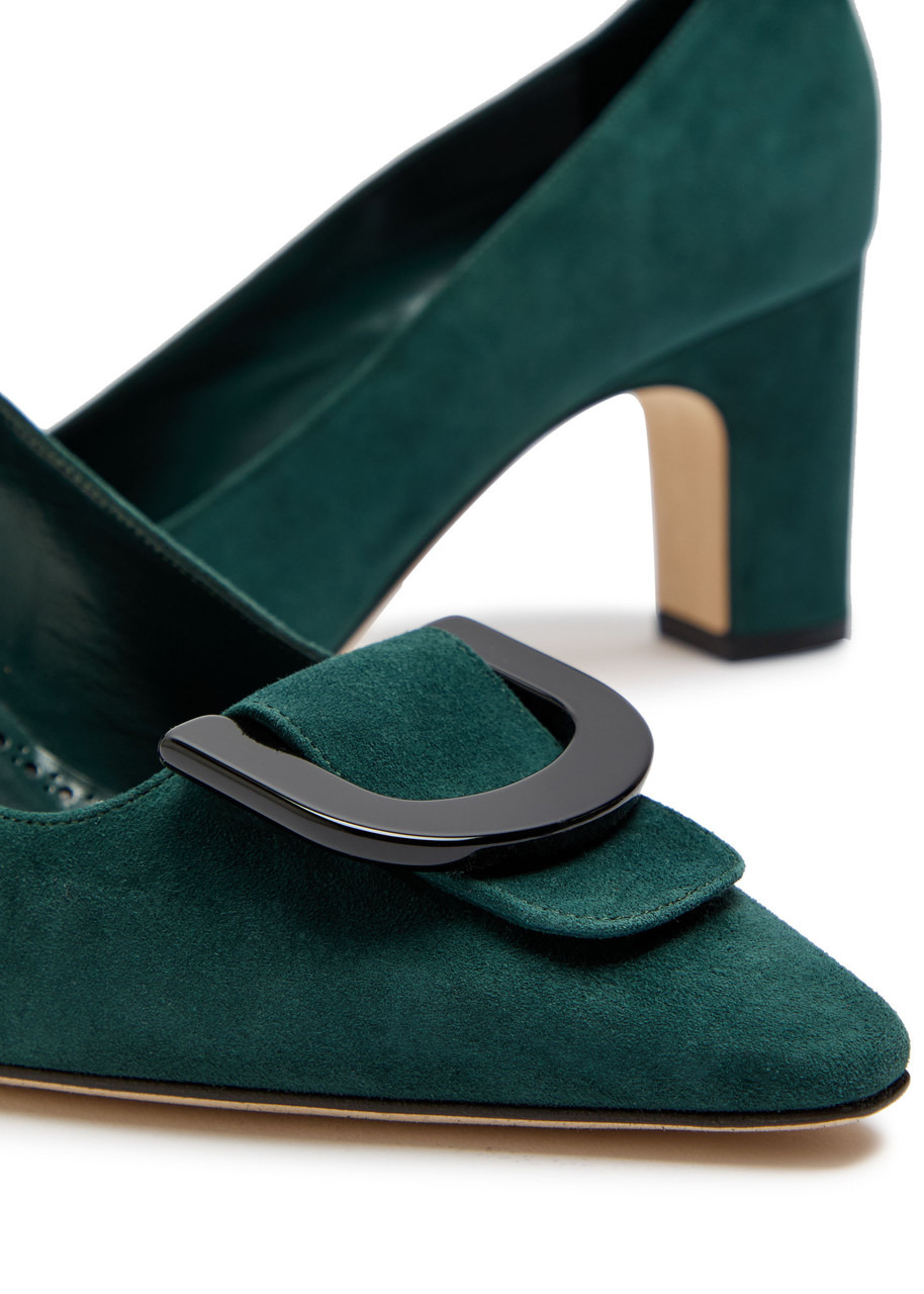 Manolo Blahnik Beti 70 Suede Pumps - 4