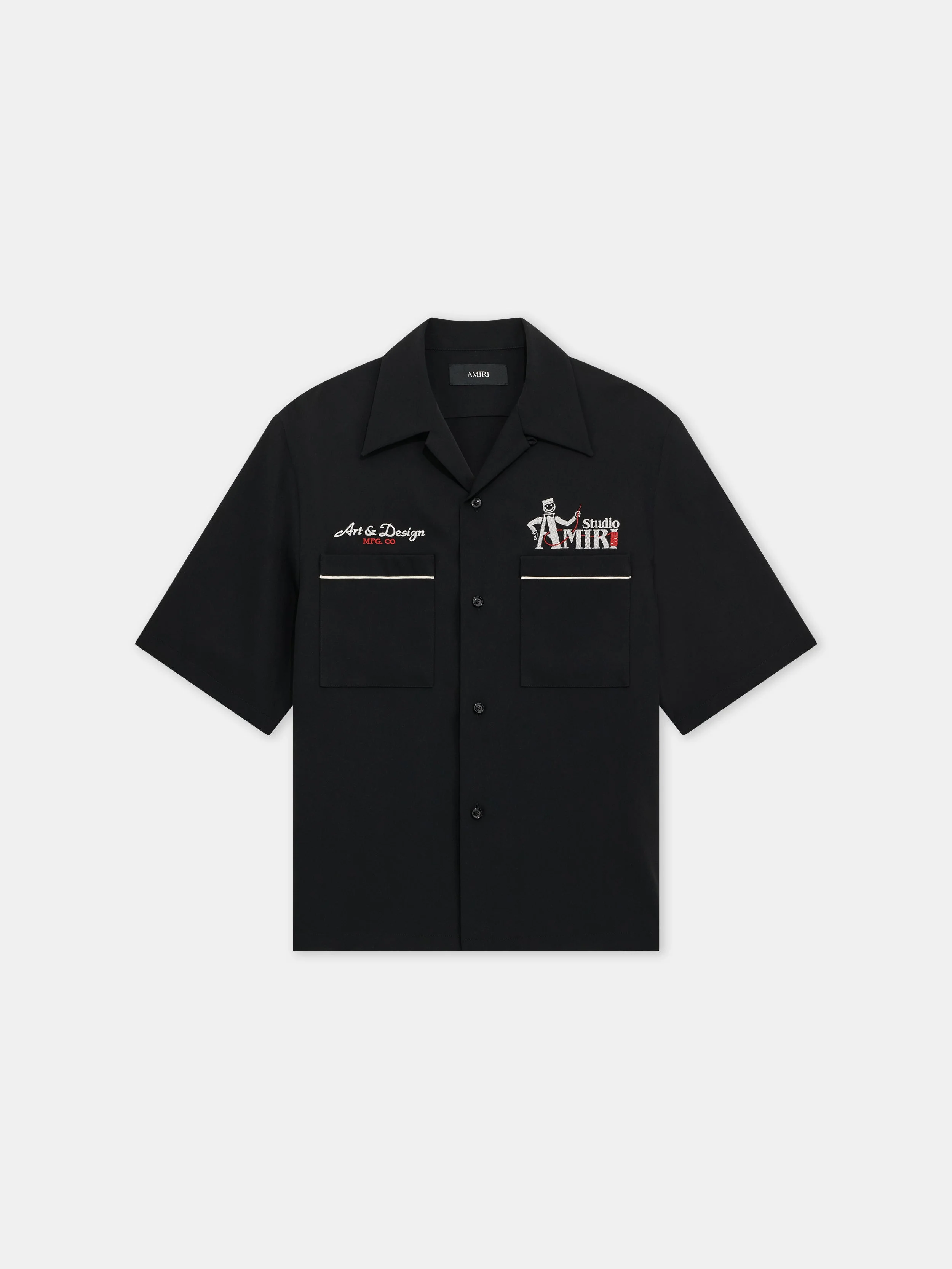 AMIRI STUDIO CREPE CAMP SHIRT - 1