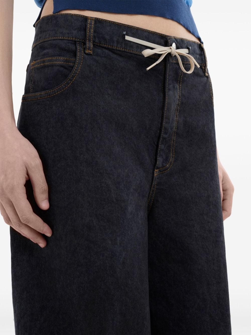 high-rise wide-leg jeans - 5