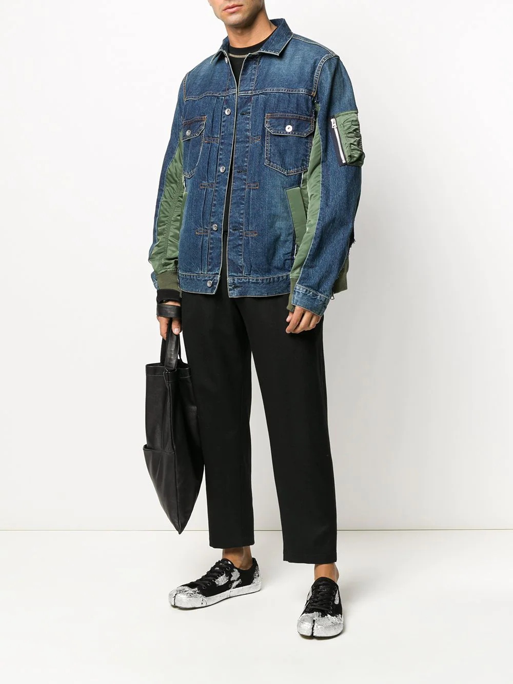 patchwork denim jacket - 2