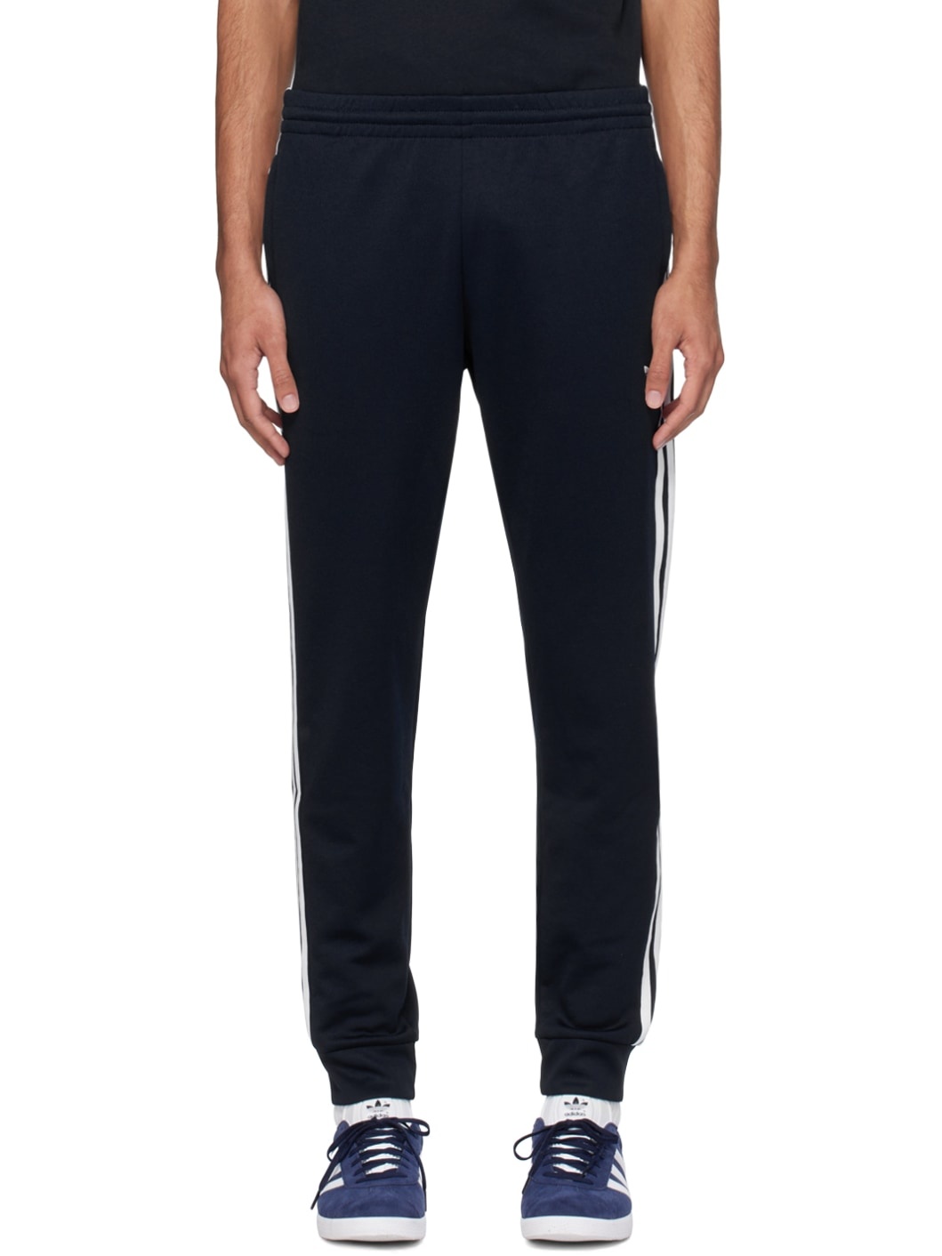 Navy 3-Stripe Sweatpants - 1