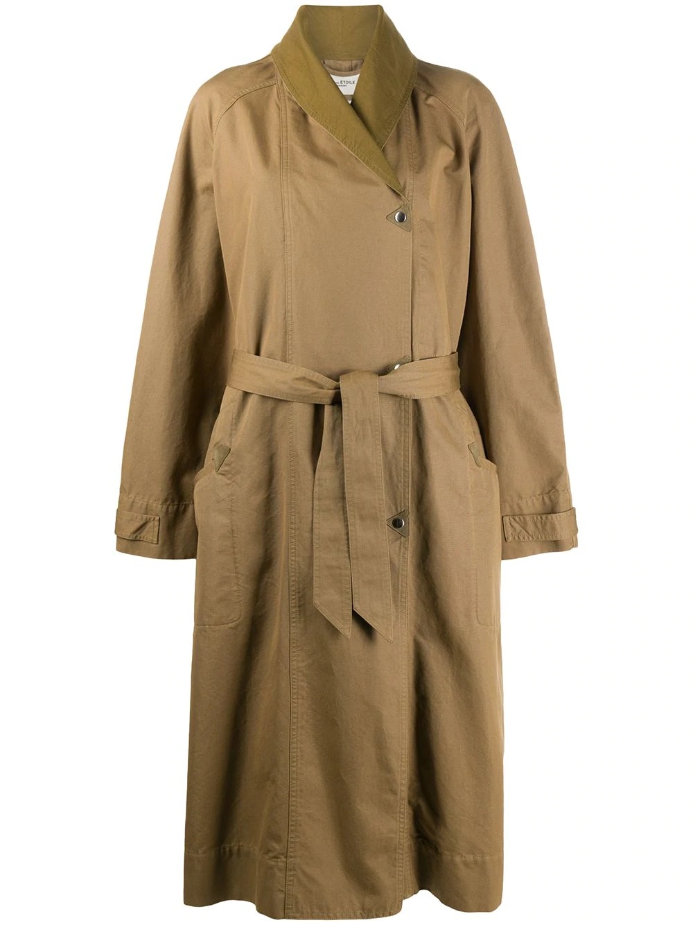 belted trench coat - 1