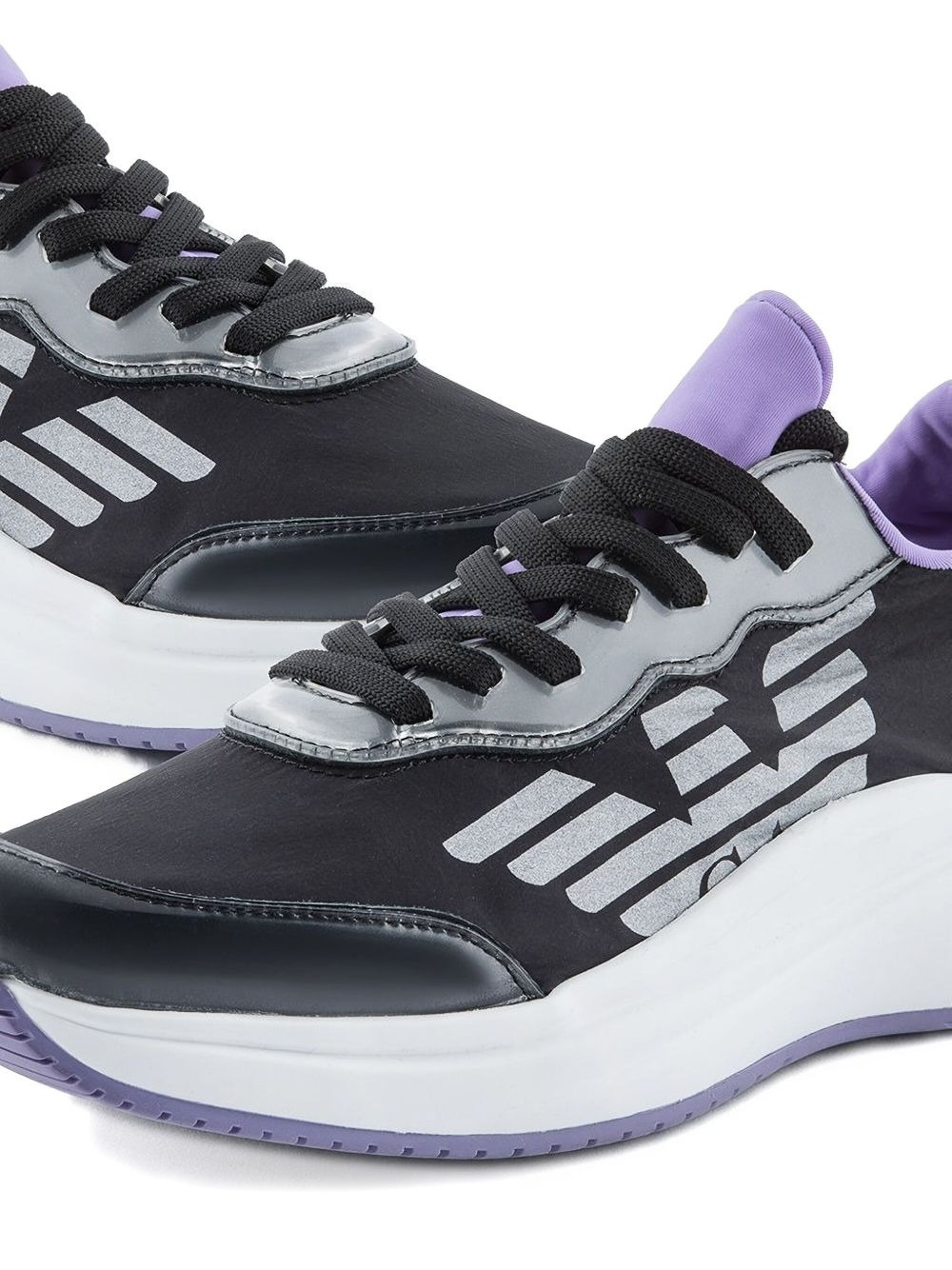logo-embellished platform sneakers - 3