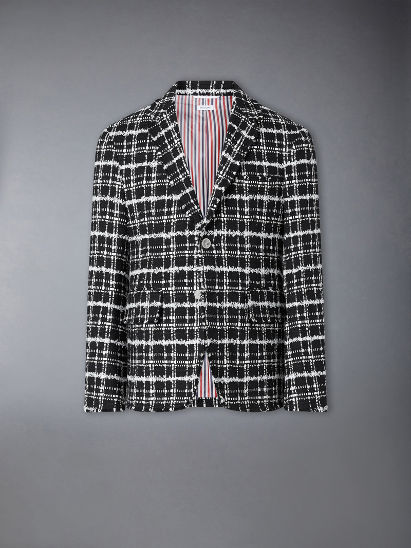 RIBBON TWEED SPORTCOAT WITH FRAY EDGE 1