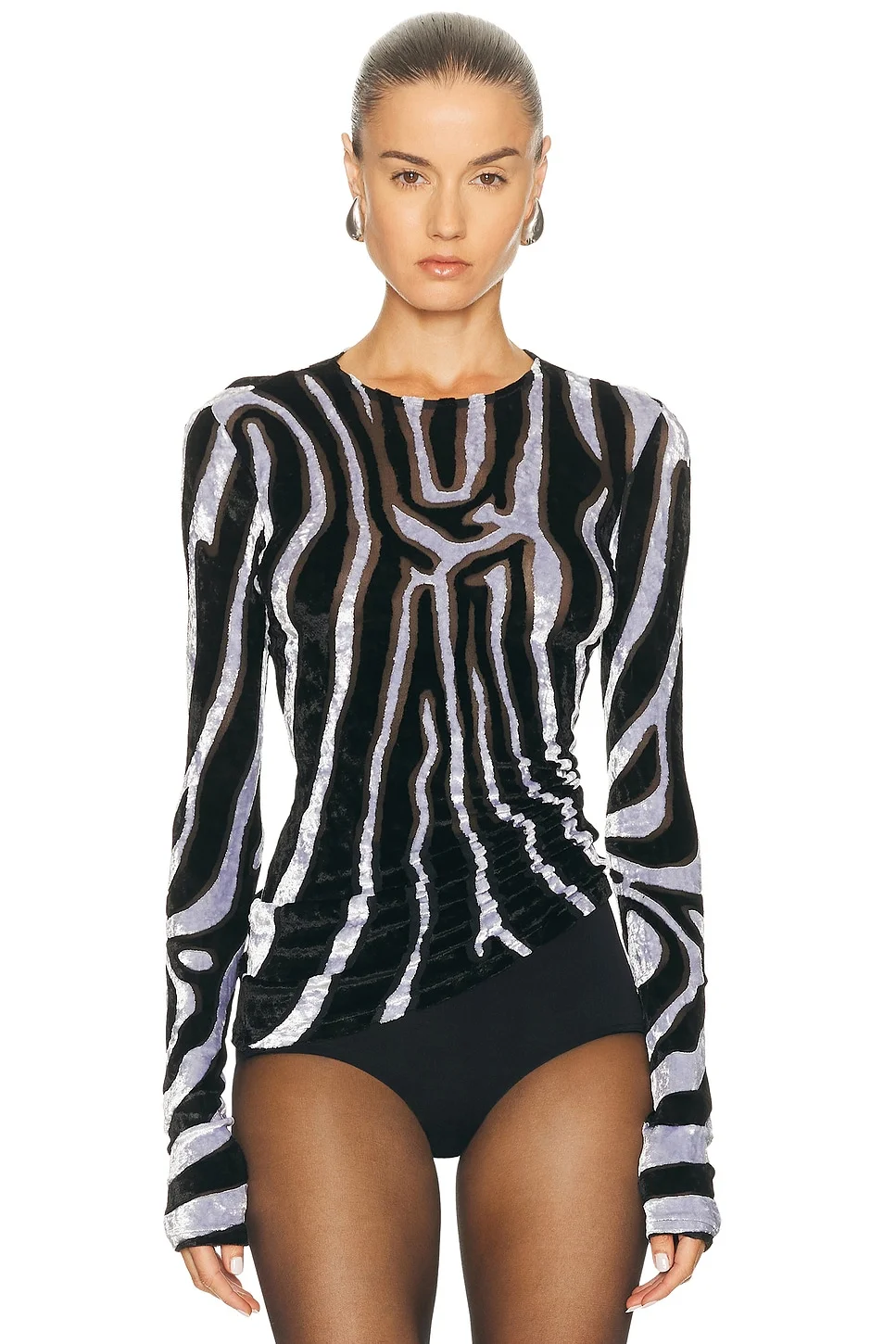 Zebra Bodycon Top - 1