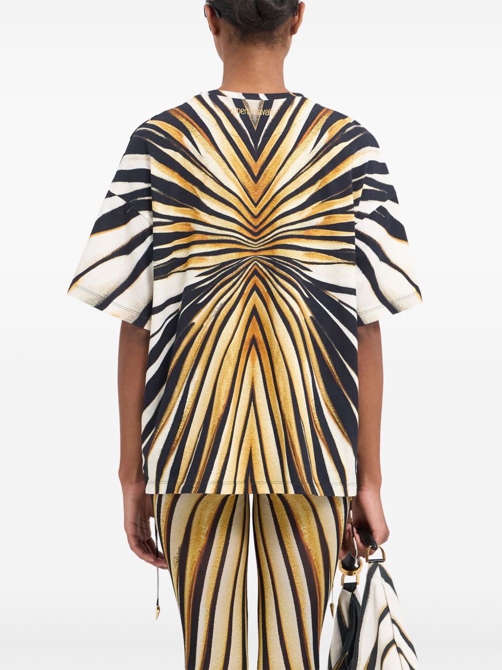 Ray of Gold print cotton T-shirt - 4