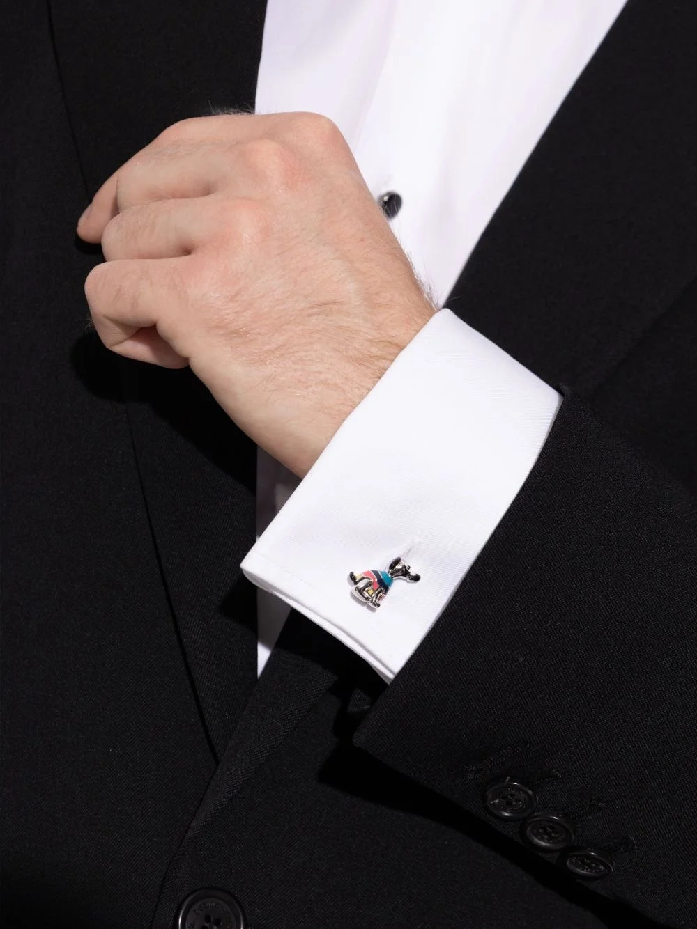 Stripe Jumper Dog cufflinks - 1