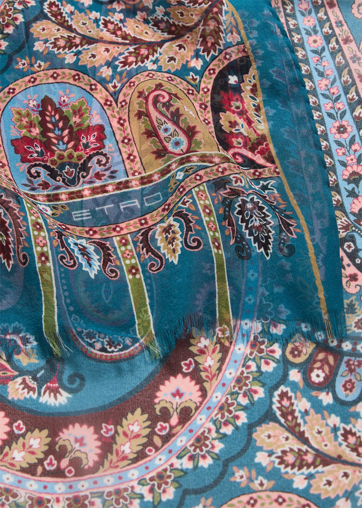 Boheme Paisley Silk Scarf - 4