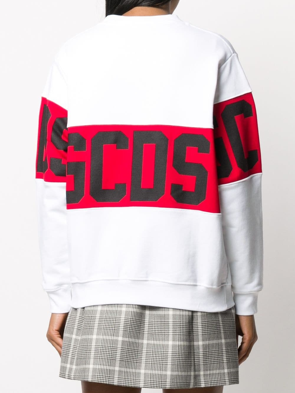 contrast logo strip sweatshirt - 4