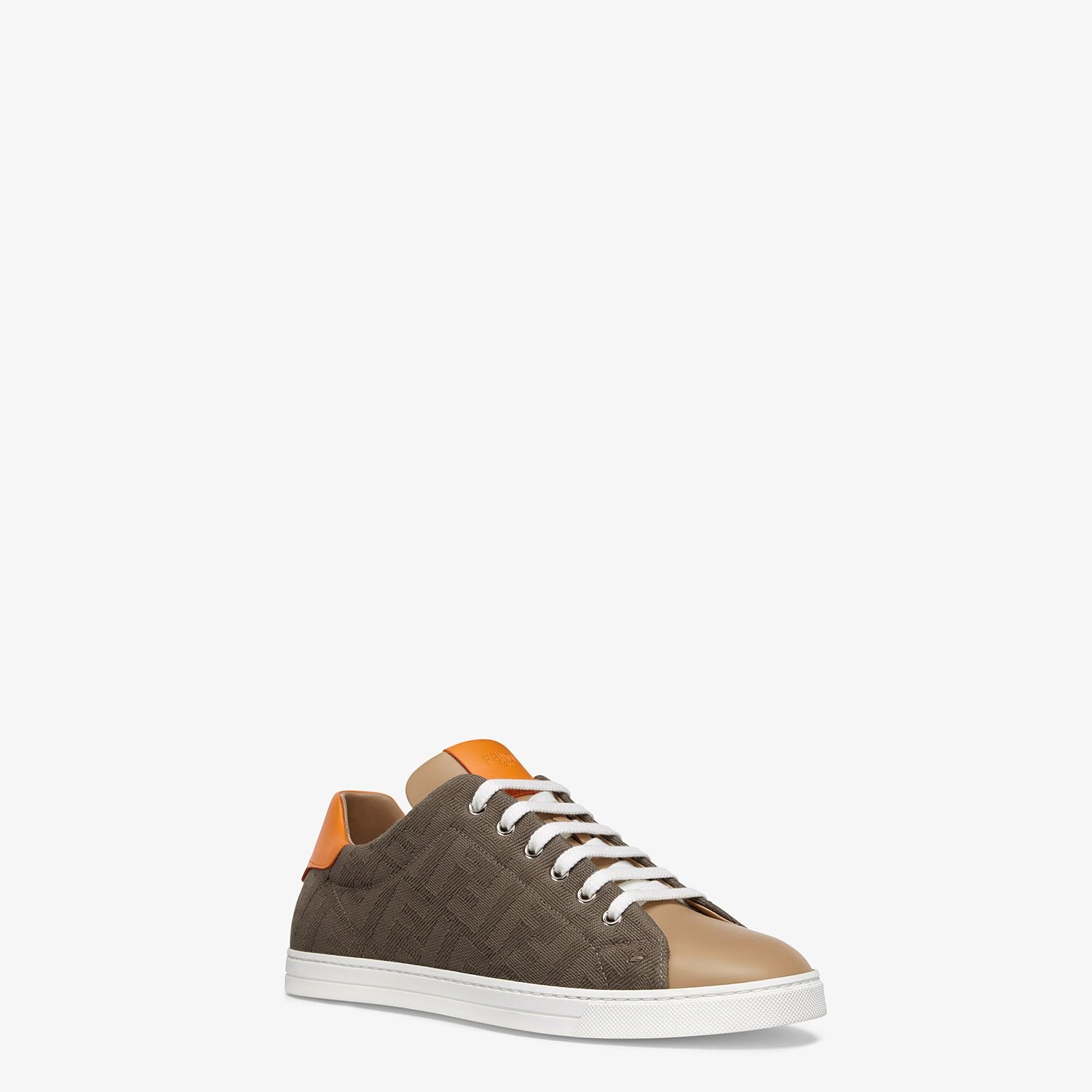 Multicolor canvas and leather low-tops - 2