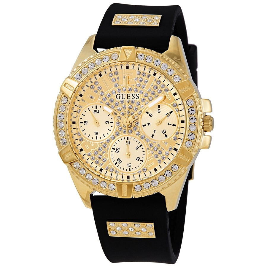Guess - Guess Lady Frontier Quartz Crystal Gold Dial Ladies Watch W1160L1 - 1