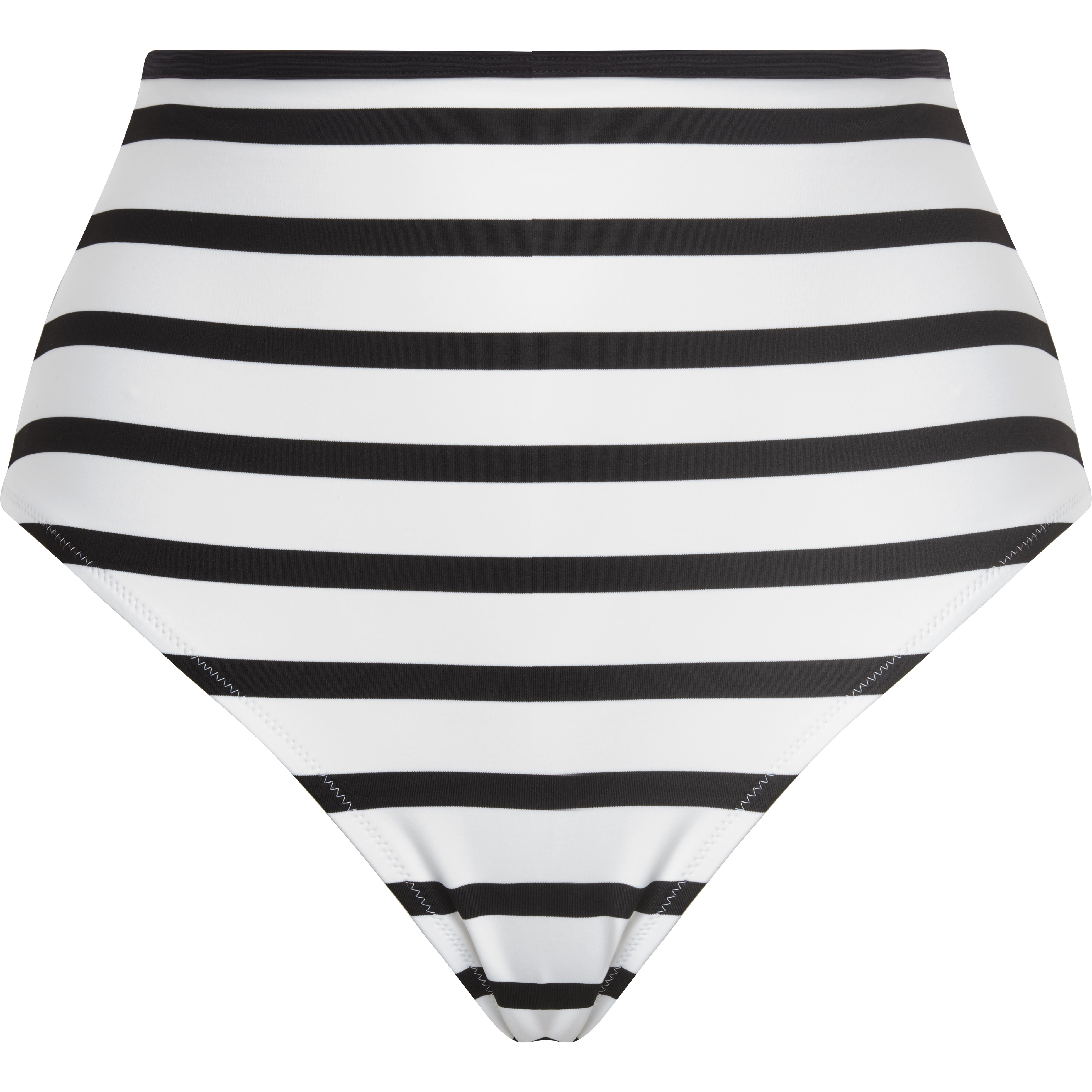 Women Highwaist Bikini Bottom Rayures - 1