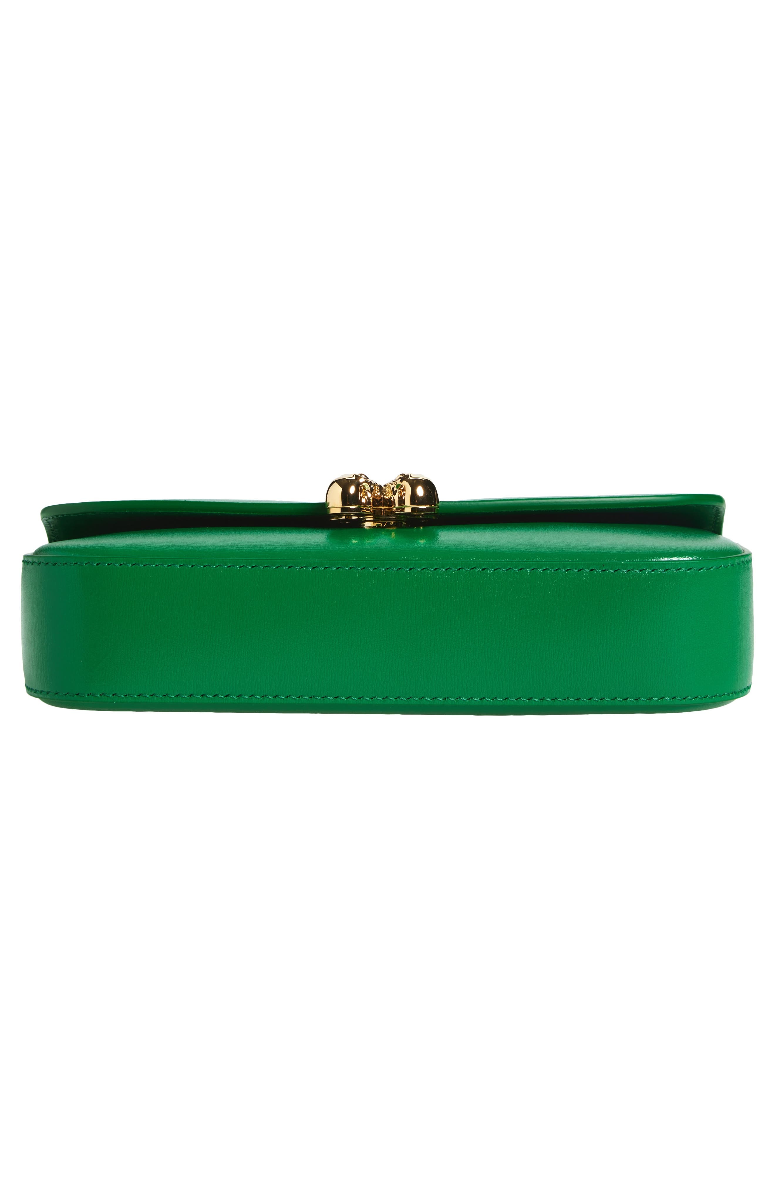 McQueen Small Skull Flower Shoulder Bag in Viridian/Gold at Nordstrom - 5