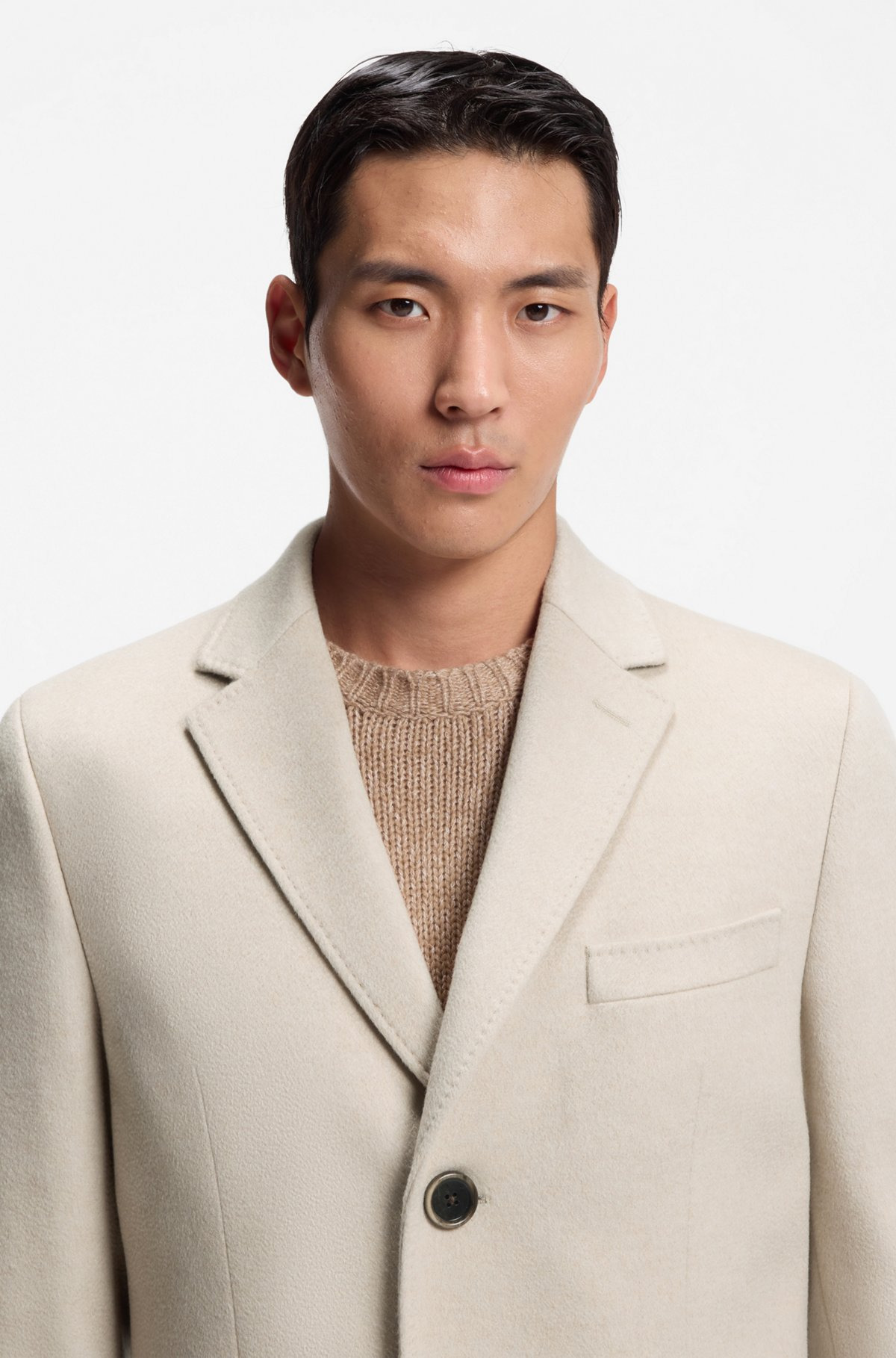 SLIM-FIT COAT IN CASHMERE - 3