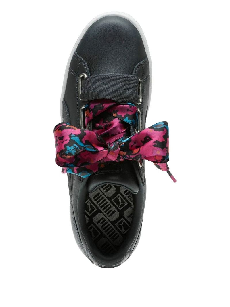 satin-bow leather sneakers 4