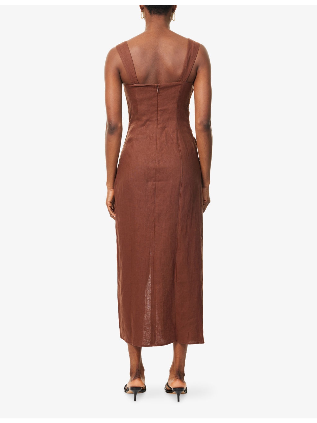 Clement Side-Ruched Maxi Dress - 4