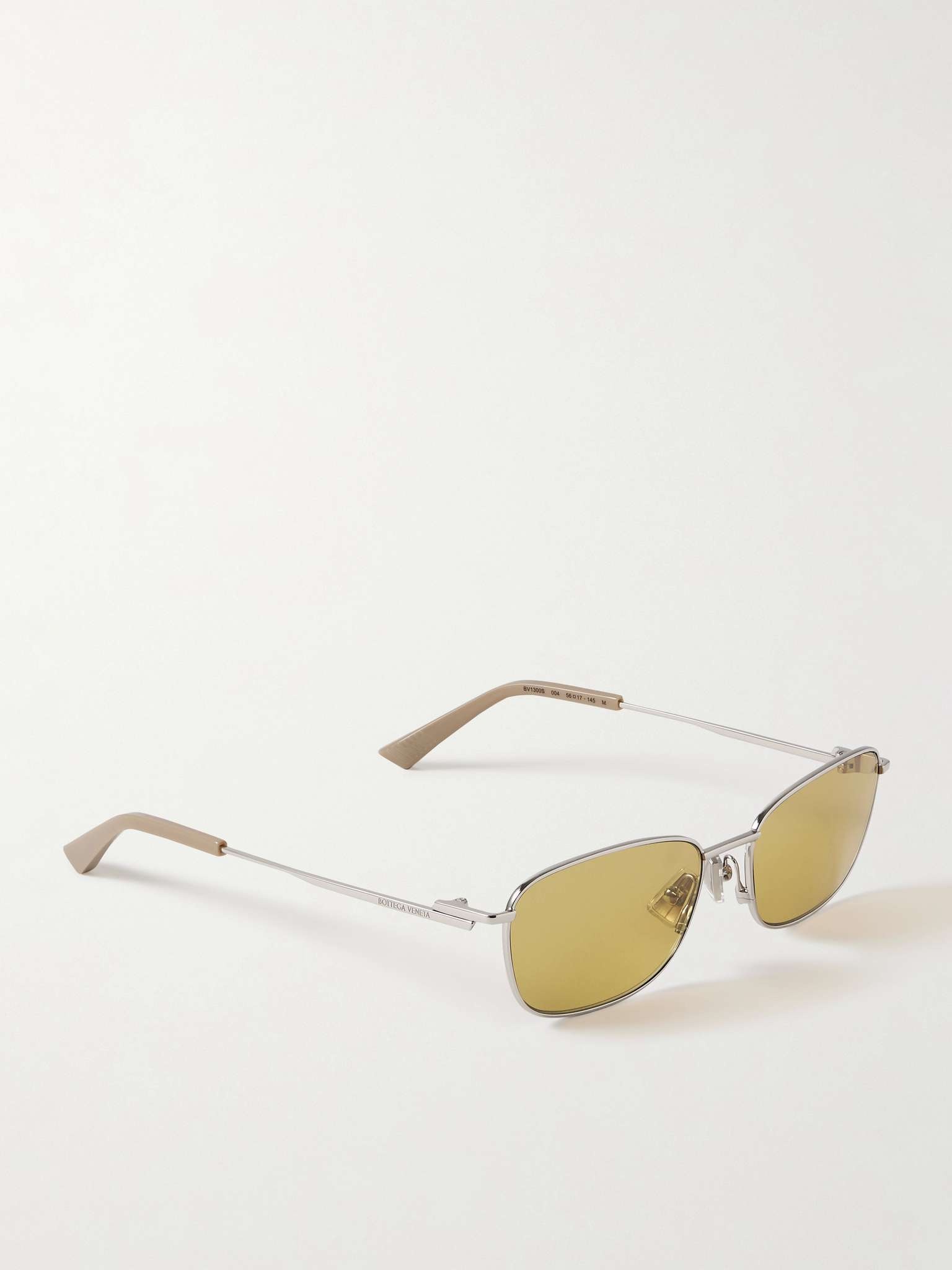 D-Frame Silver-Tone Sunglasses - 3