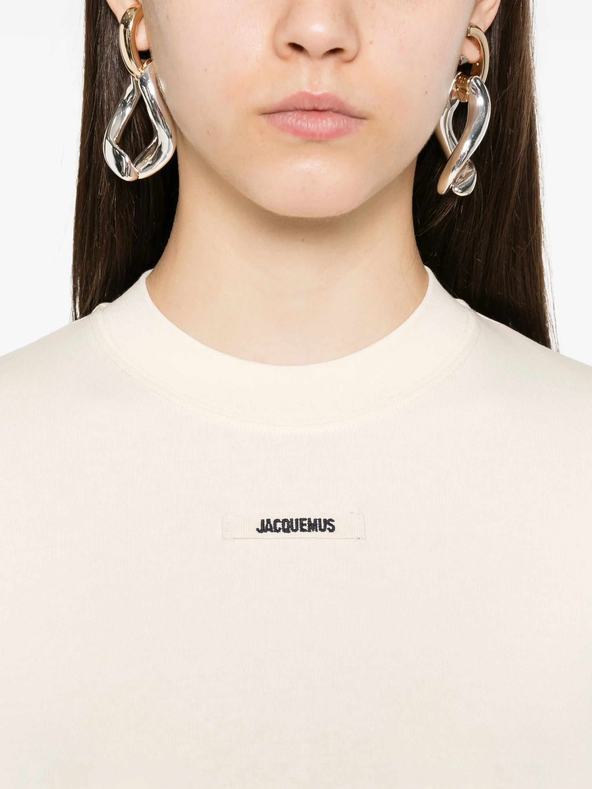 Jacquemus Logo-plaque Cotton T-shirt - 2