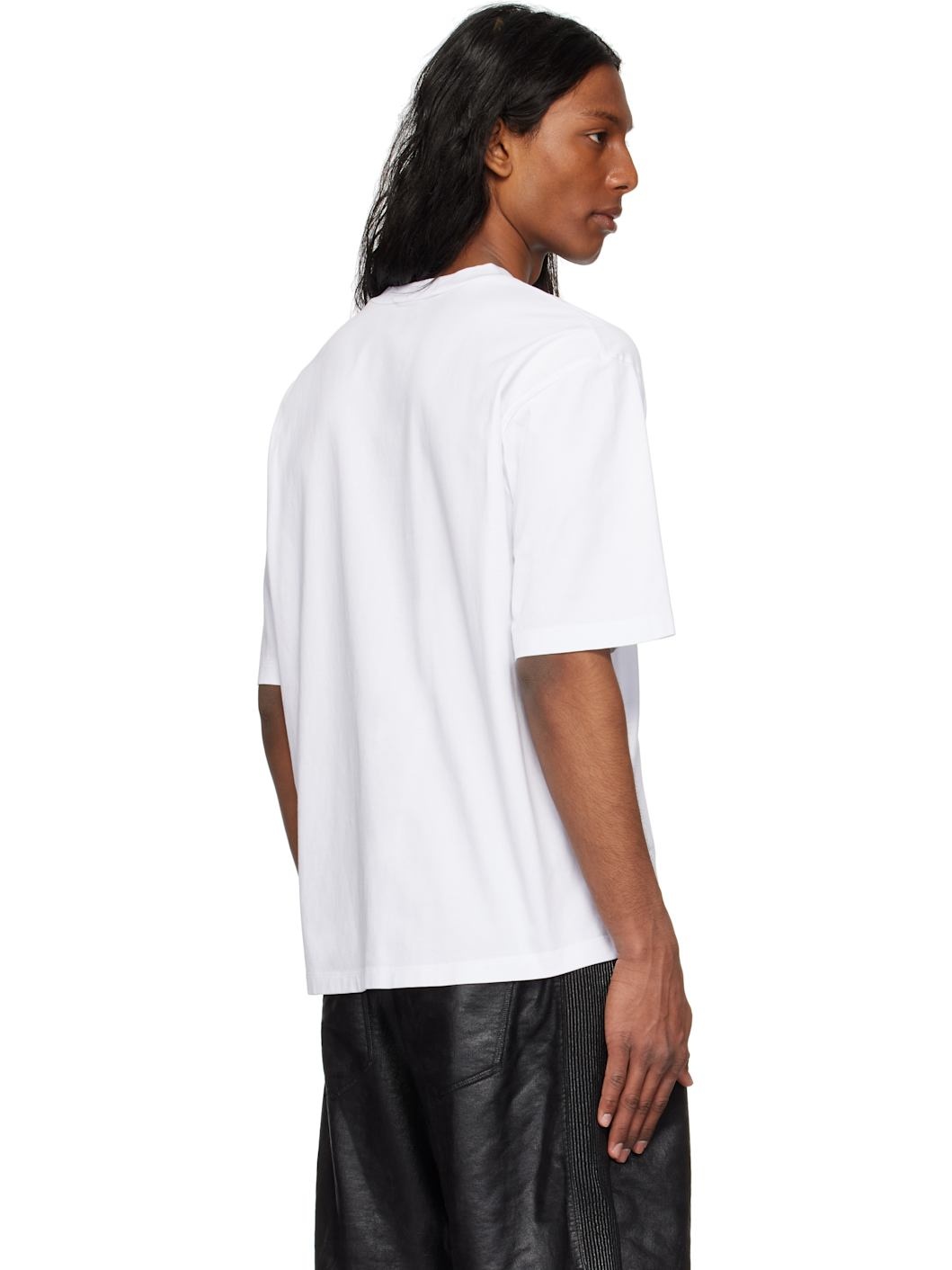 White Summer Lovers Loose Fit Colourful Logo T-shirt - 3