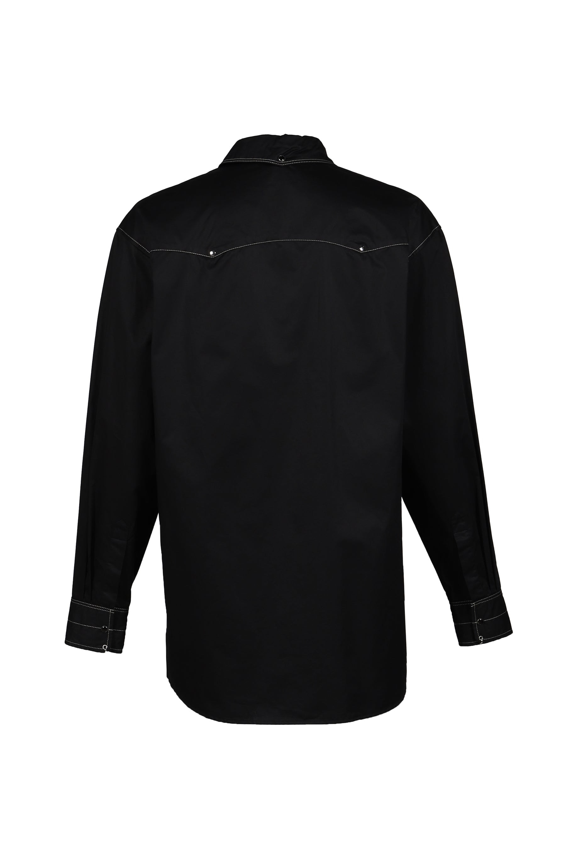 EMBELLISHED METAL SHIRT / BLK - 6