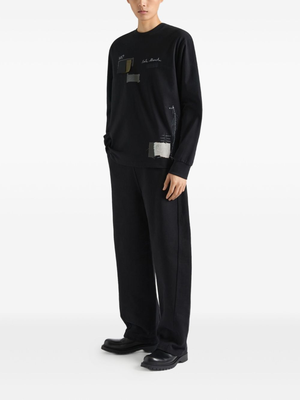 PATCHWORK LONG-SLEEVE T-SHIRT - 2