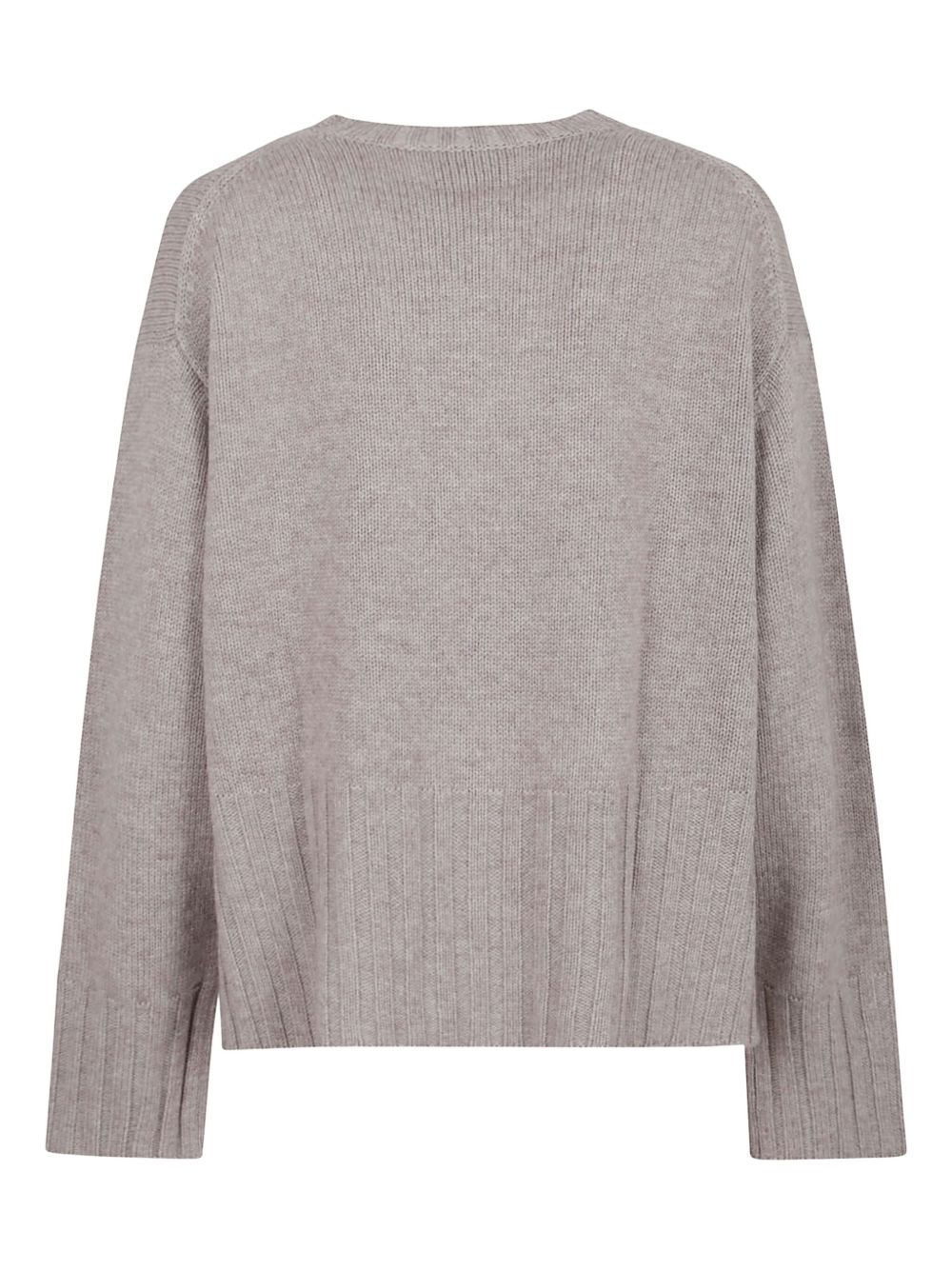 ribbed-trim cashmere sweater - 2