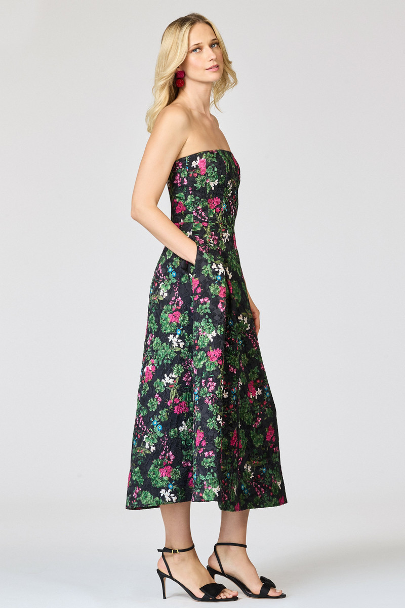 SACHIN & BABI CLOQUE SHAY DRESS - ROYAL GARDENS outlook
