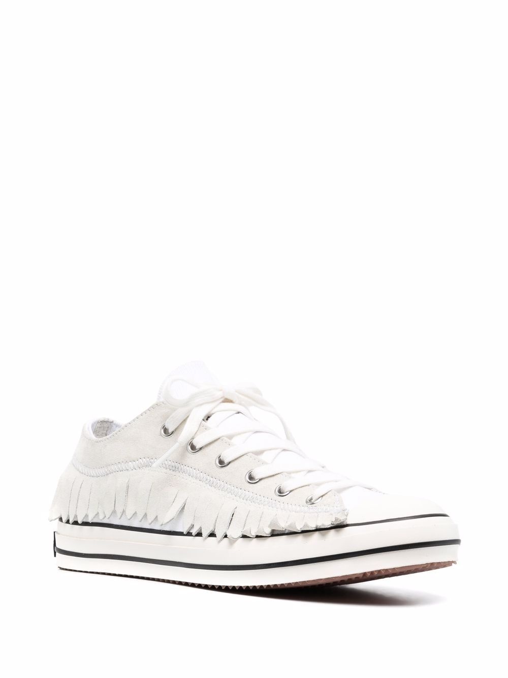 fringe Basked low vulcanized sneakers - 2