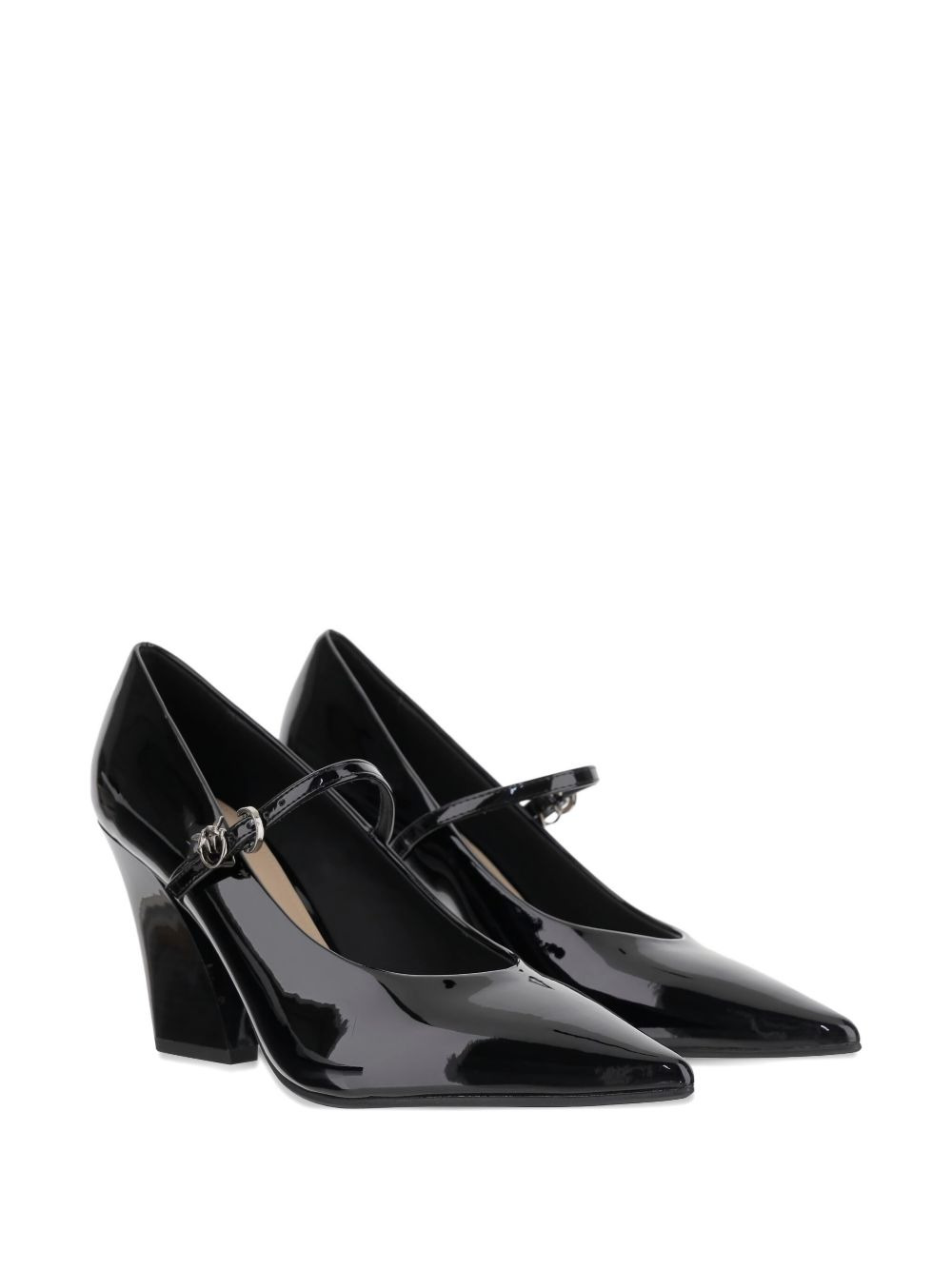 80mm pointed-toe buckle pumps - 2