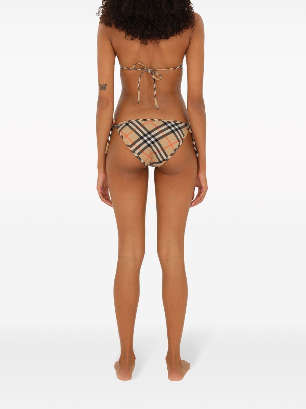 check-pattern bikini briefs - 5