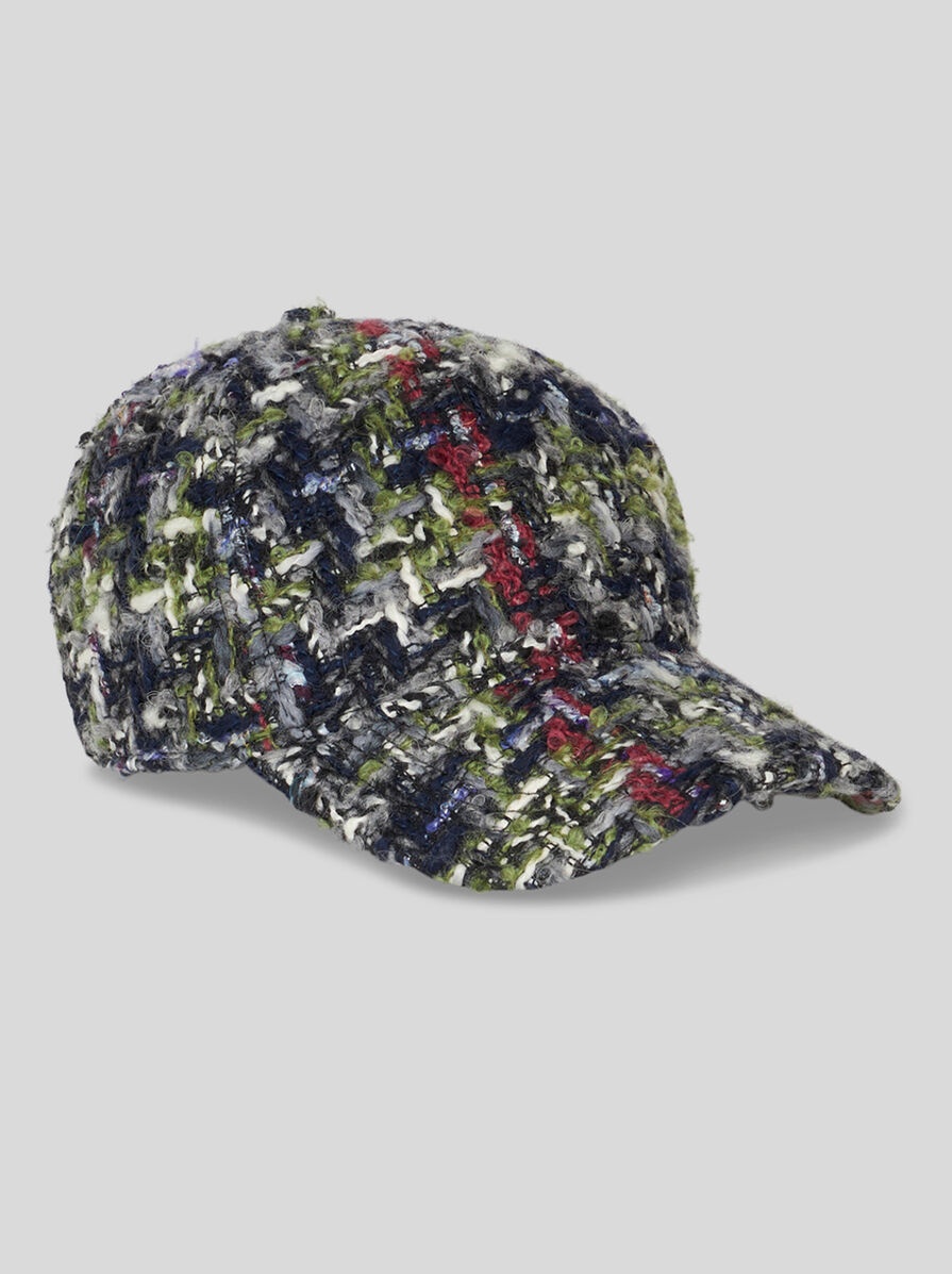BOUCLÉ BASEBALL CAP - 1