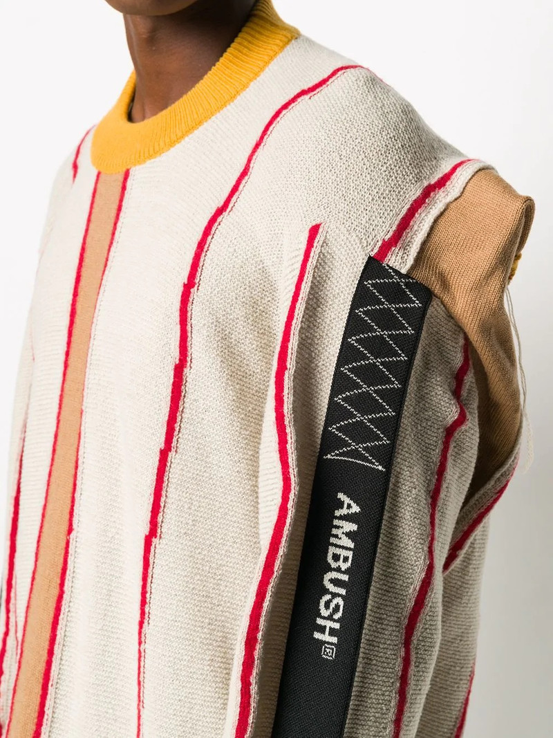 deconstructed crew neck sweatshirt 6
