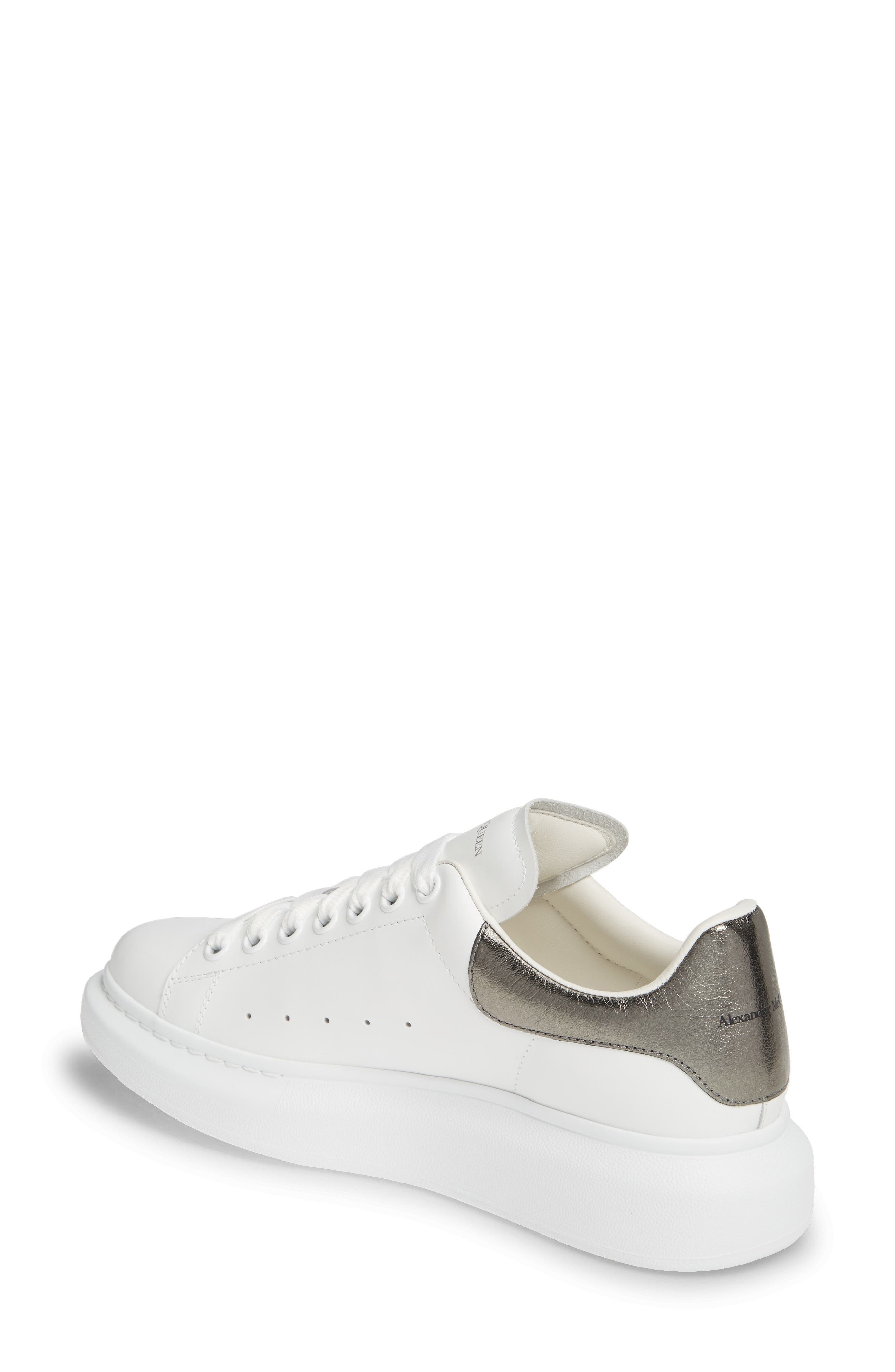 McQueen Oversized Sneaker in White/Black Pearl at Nordstrom - 2