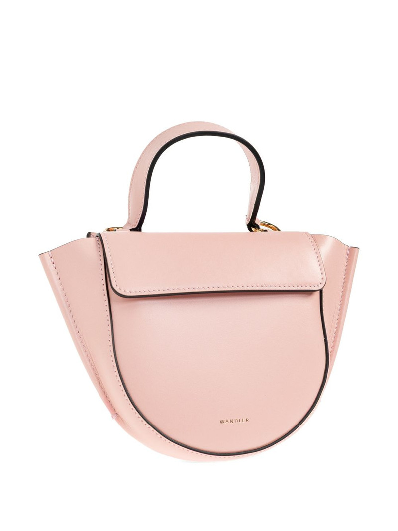 Hortensia Piccola handle leather tote bag 4