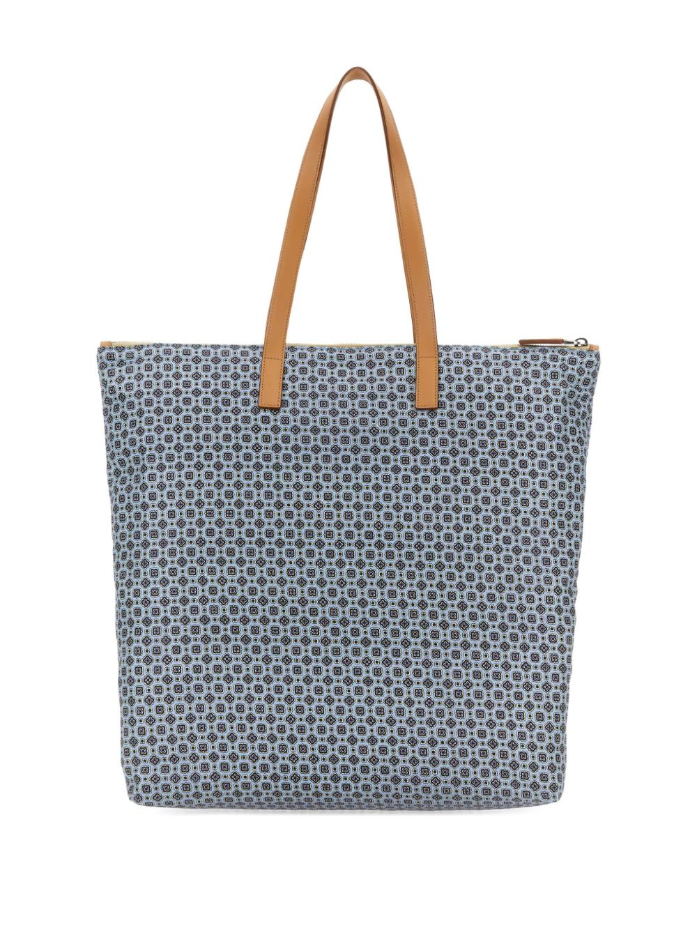 large geometric-pattern tote bag - 2