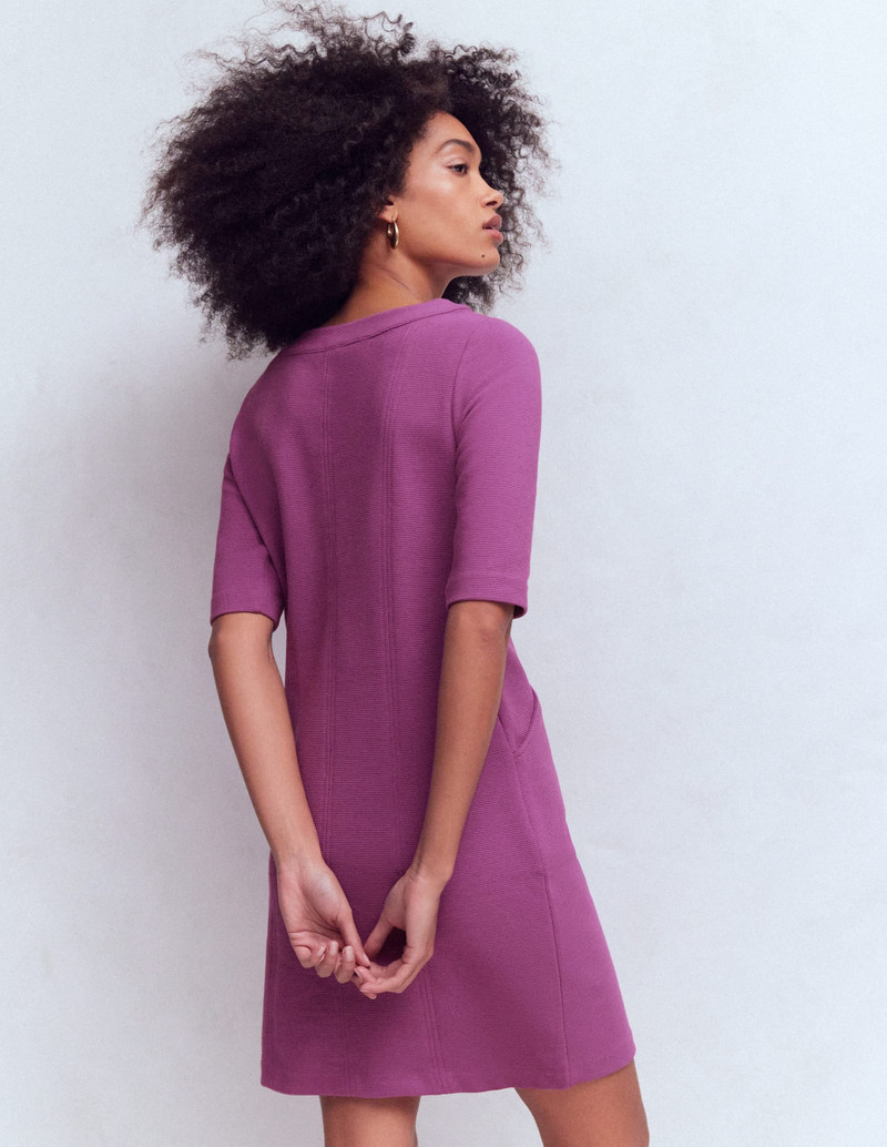 Nessa Ottoman Shift Dress-Damson 4