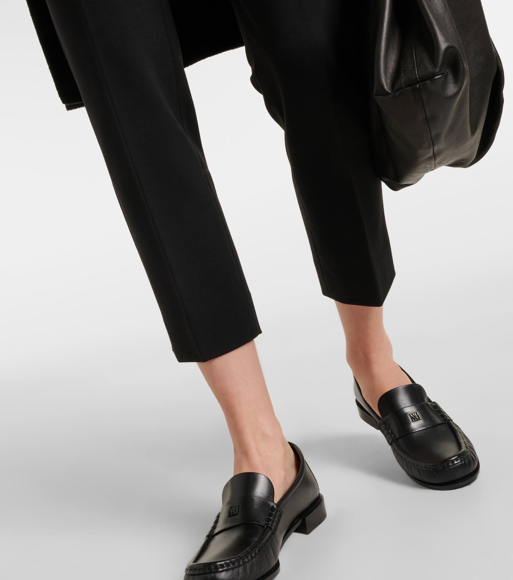 Cropped jersey slim pants - 5