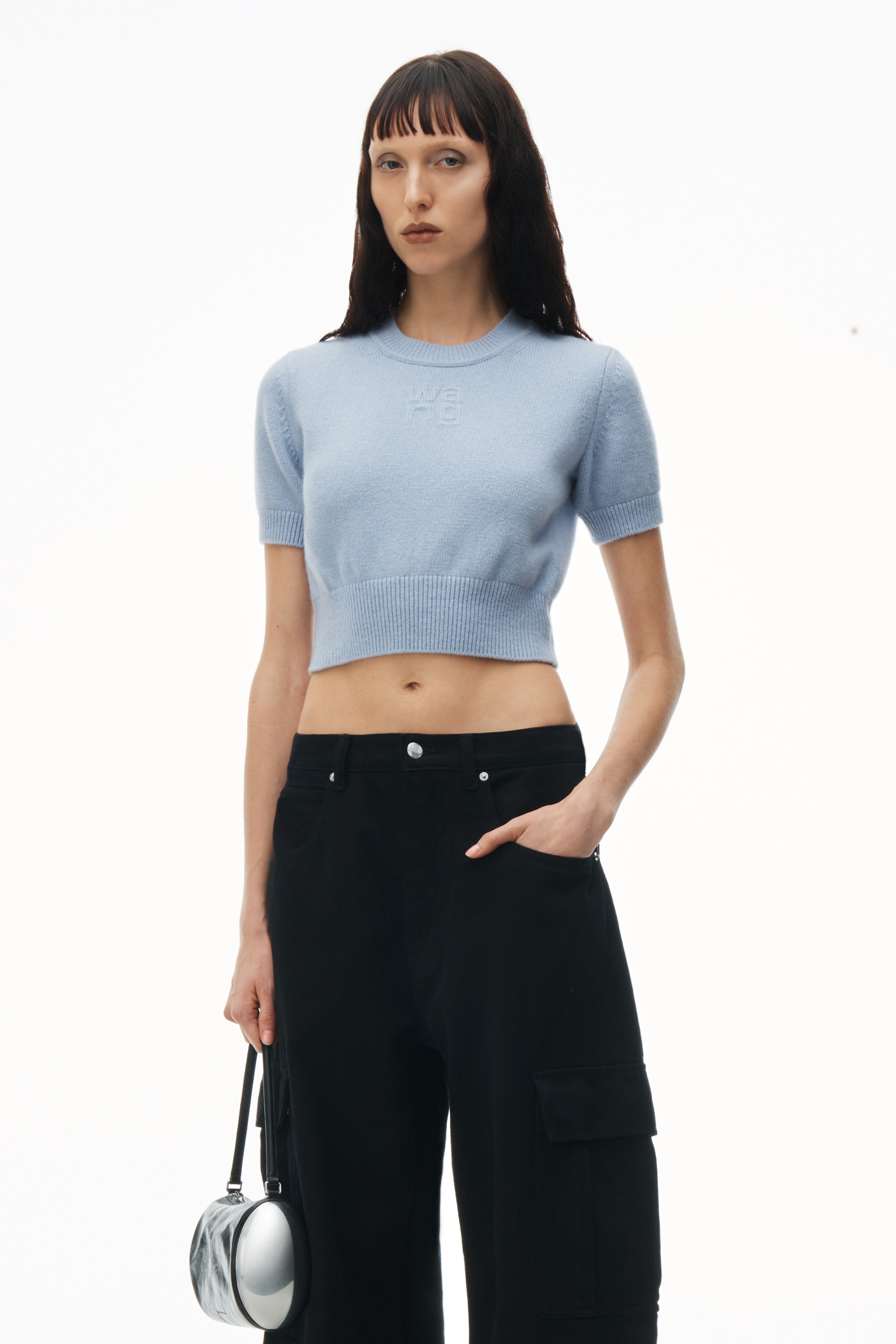 Short Sleeve Cropped Pullover - 2