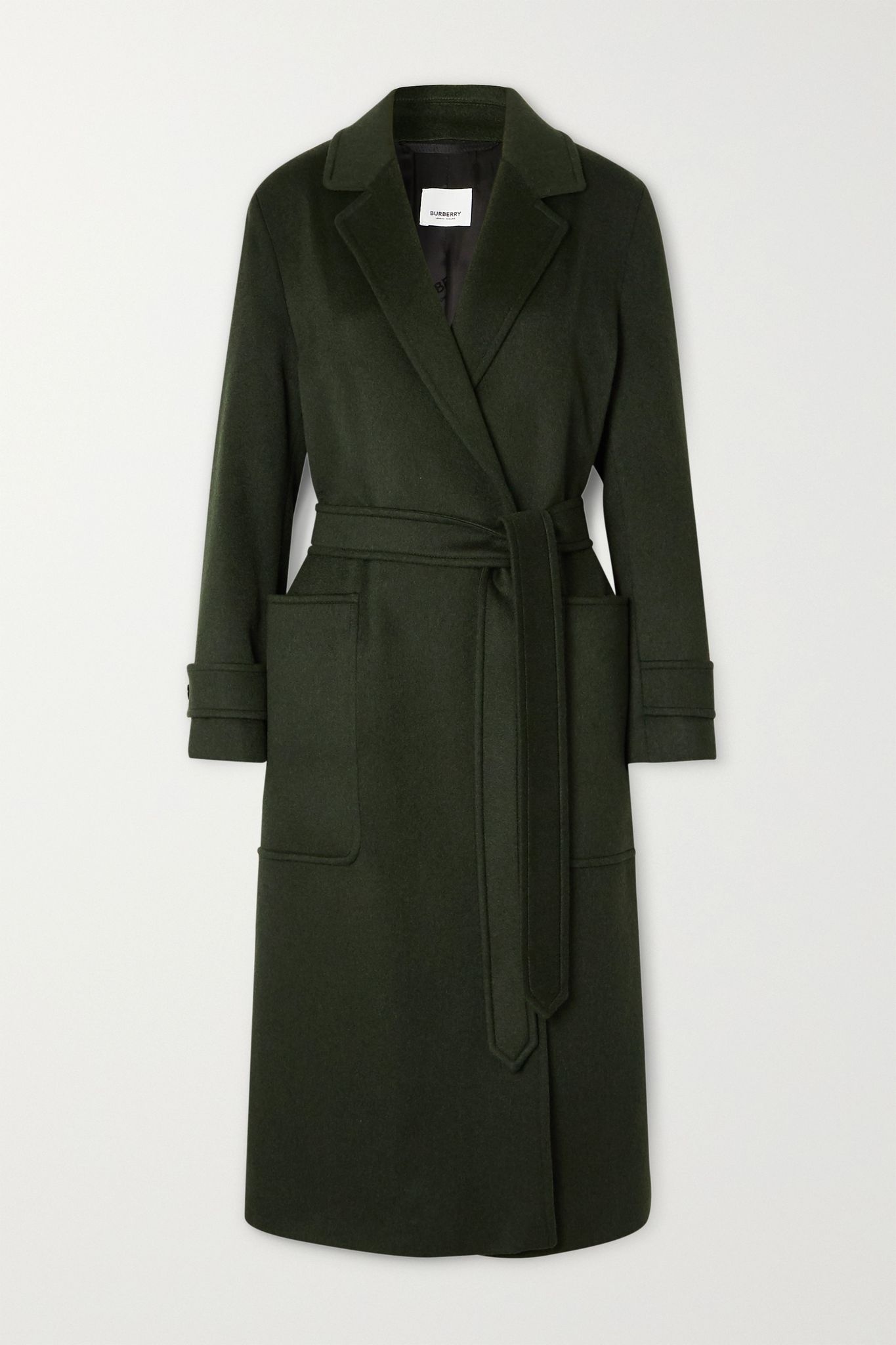 Belted cashmere coat - 1