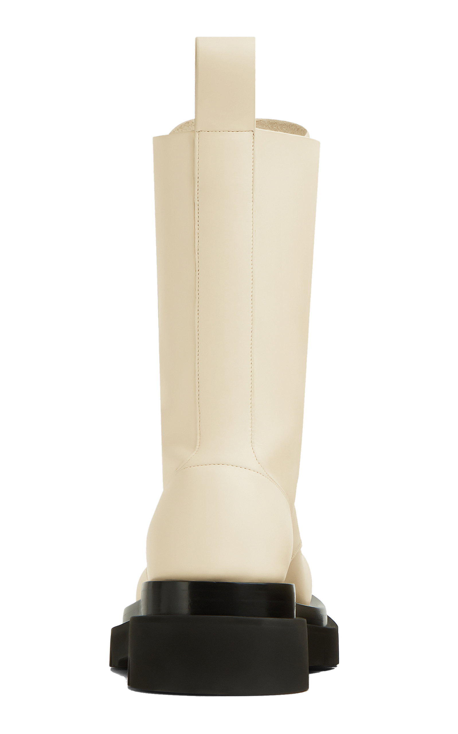 Lug Lace-Up Boot Military Calf black/white - 7