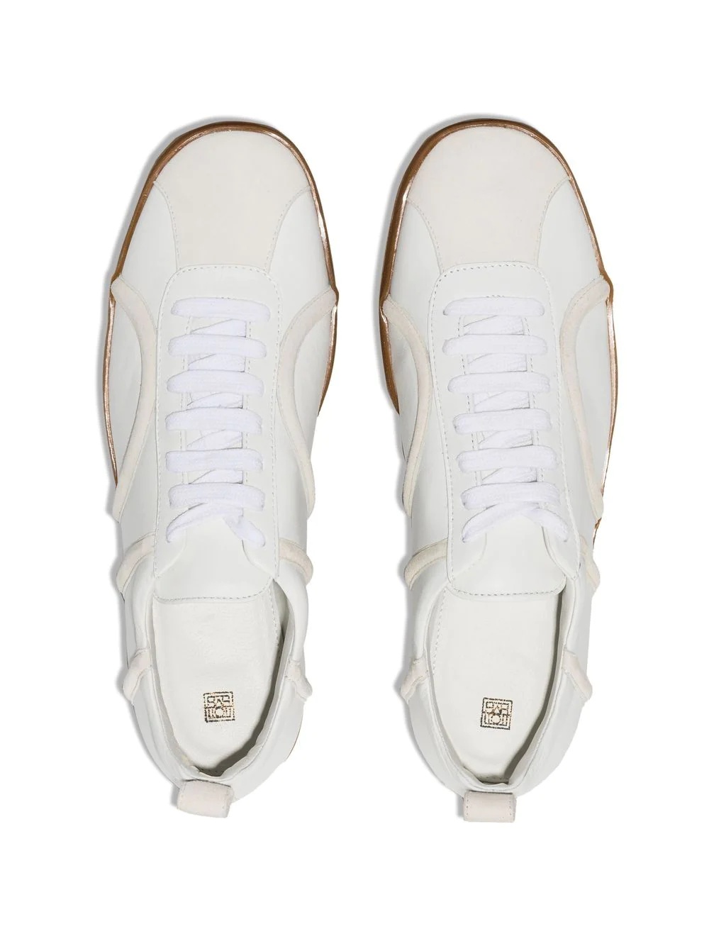 low-top lace-up trainers - 2
