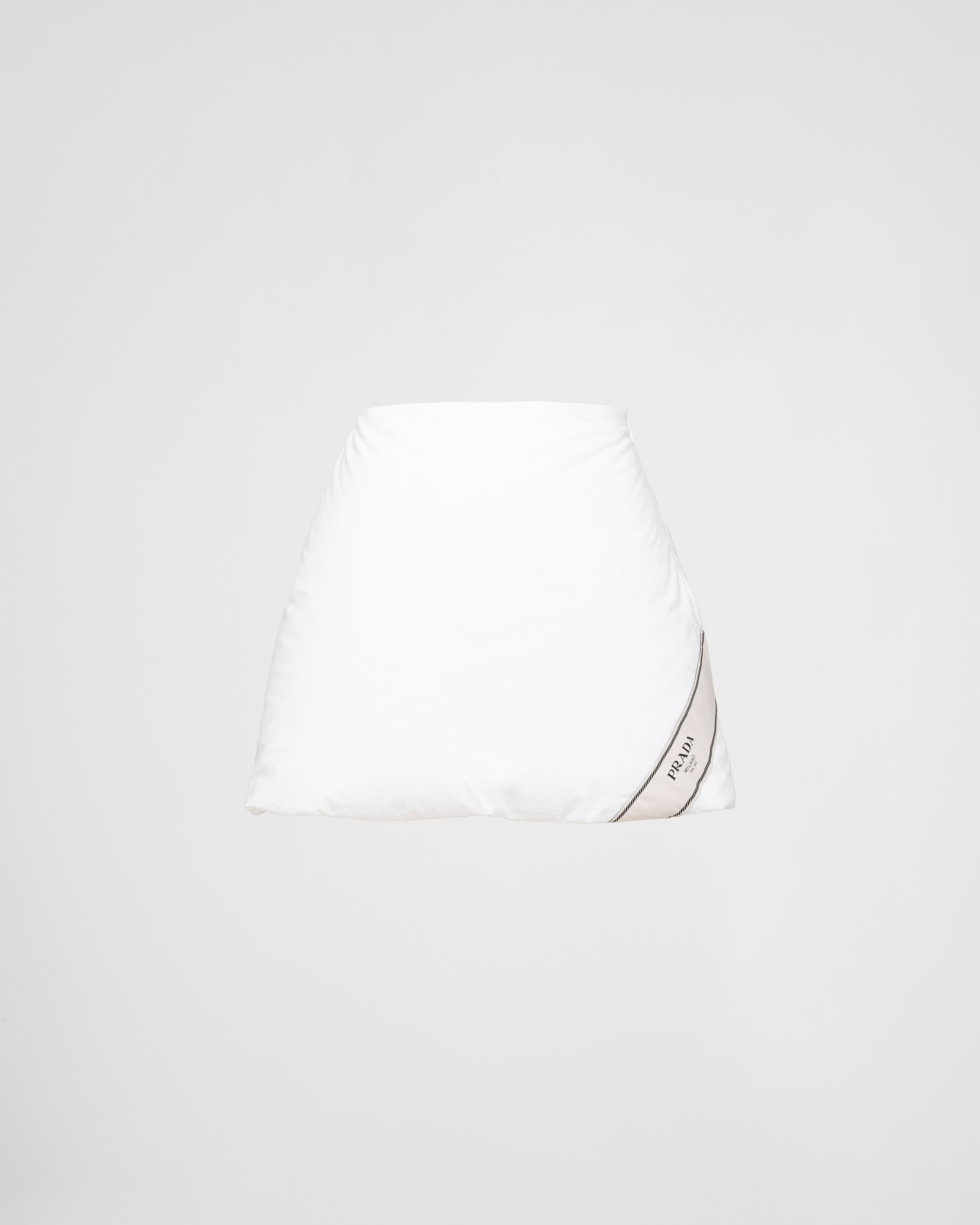 Padded cotton miniskirt - 1